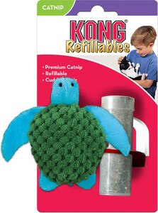 kong refillable catnip turtle toy
